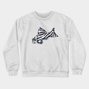 Zebra Pleco L46 Crewneck Sweatshirt